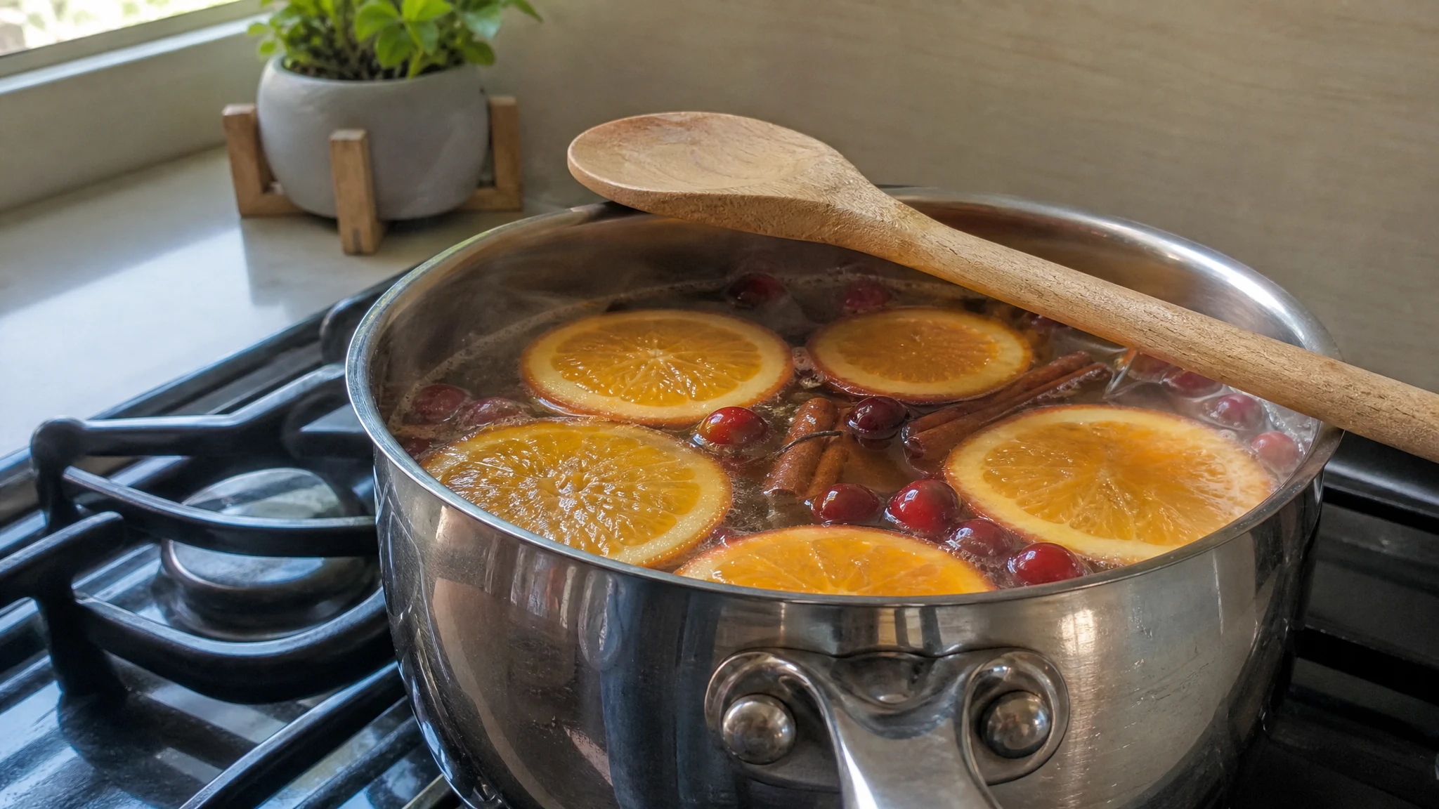 Christmas Simmer Pot With Fir Oil: Floats, Fire, Pets