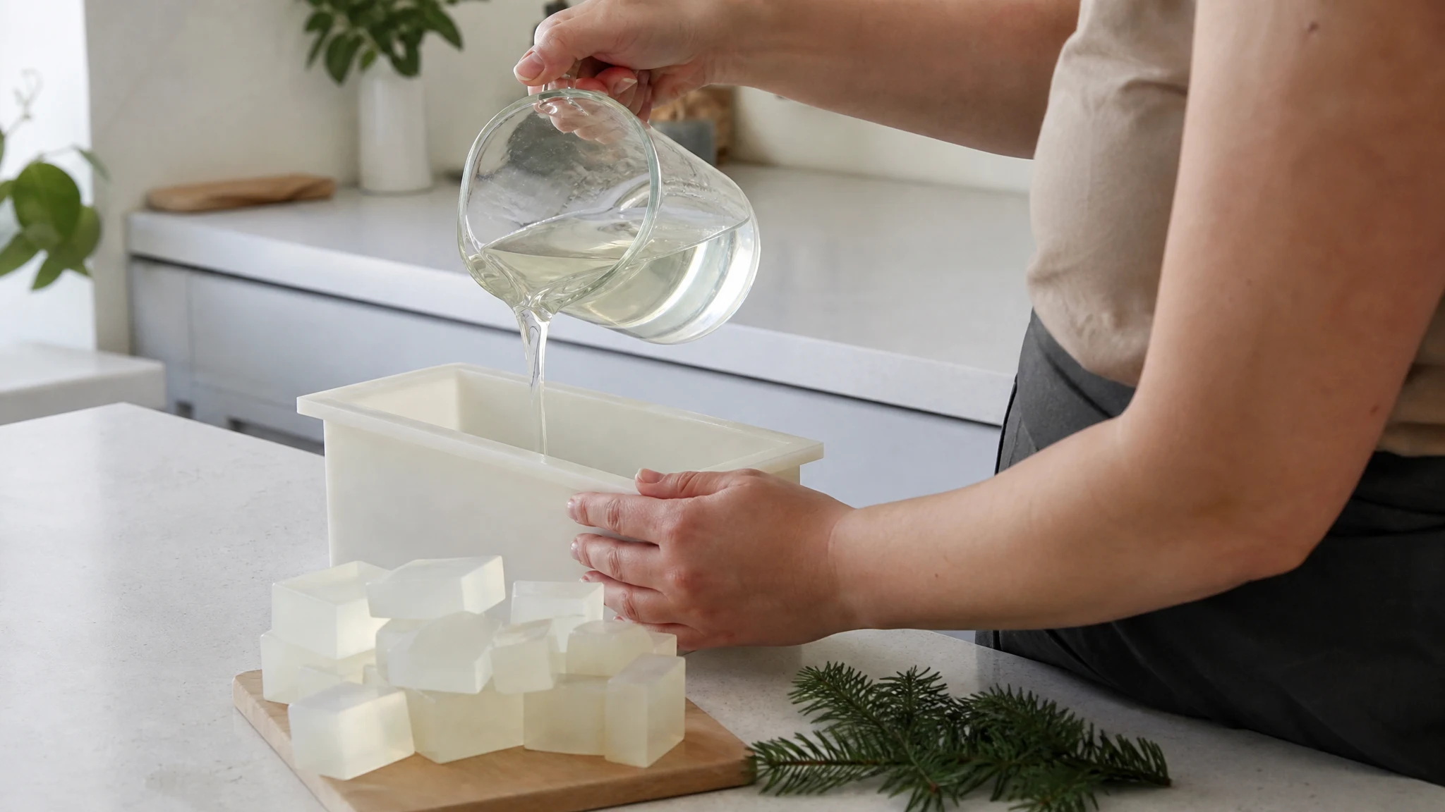 Fir Melt and Pour Soap: Rate, Temperature and Arithmetic